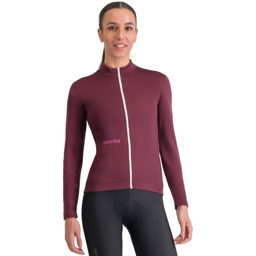 Immagine prodotto da Sportful Maglia Ciclismo Donna - Classic Thermal - 625 Deep Bordeaux