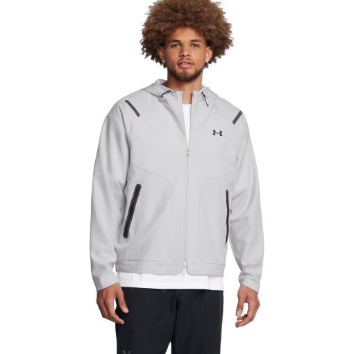 Foto de Under Armour Chaqueta Hombre - UA Unstoppable Left Chest - Halo Gray/Negro