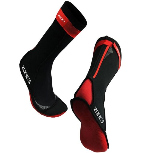 Photo produit de Zone3 Chaussettes de Bain - Neoprene - noir/rouge/blanc