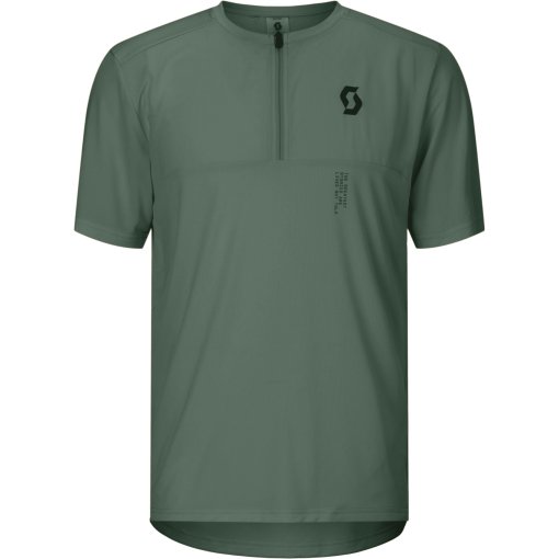 Photo produit de SCOTT Vertic Zip T-shirt à manches courtes pour hommes - tranquil green