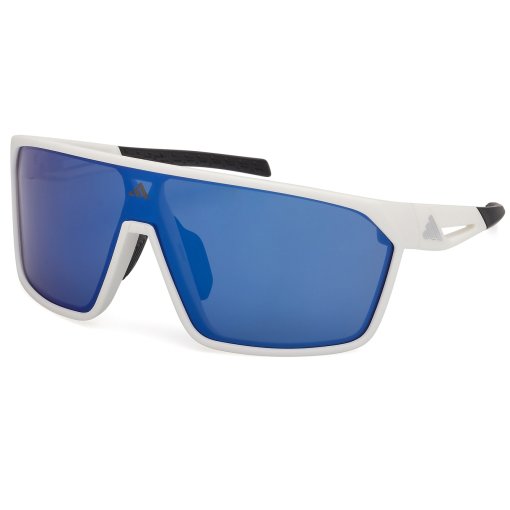 Picture of adidas SP0108 Glasses - White / Contrast Mirror Blue