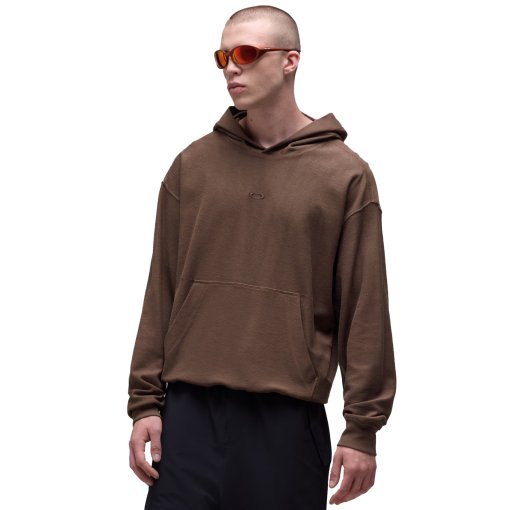 Productfoto van Oakley Dual Jersey Hoodie voor heren - Dark Umber