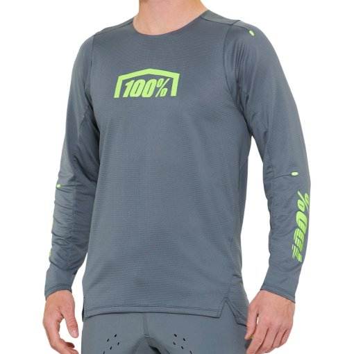 Foto de 100% Maillot de Manga Larga Hombre - R-Core X - gris