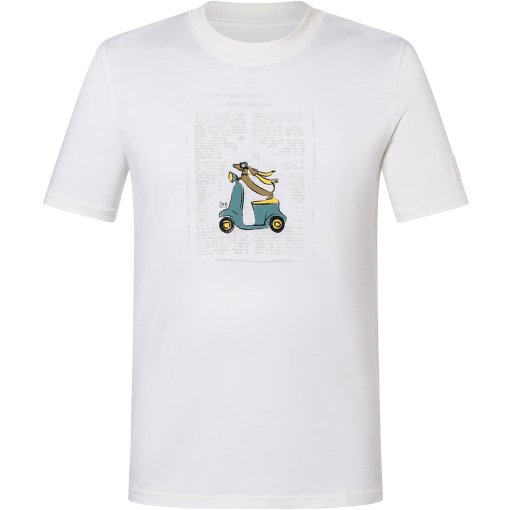 Foto van SUPER.NATURAL Racing Dachshund Bio J T-shirt voor heren - Fresh White/Various