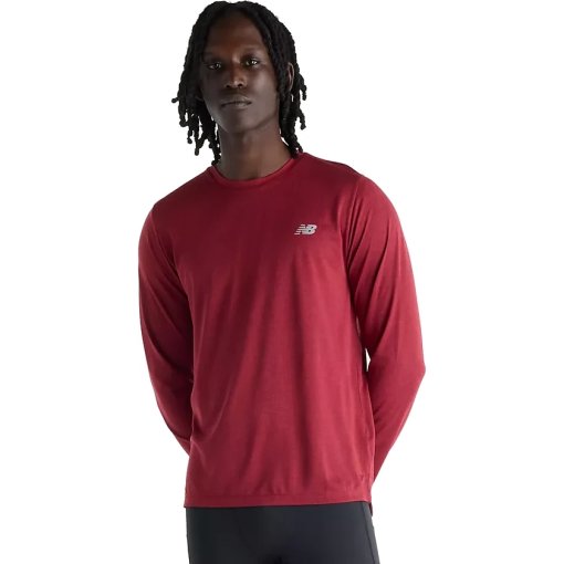 Picture of New Balance RC Essential Long Sleeve Men - Podium Red