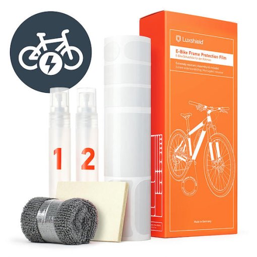 Immagine prodotto da Luxshield Pellicola Protettiva per Telaio - Universal E-Bike - 20 Pezzi - lucido