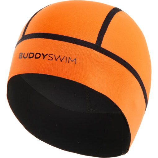 Produktbild von Buddyswim Trilaminate Warmth 2.5mm Neopren Schwimmkappe - orange