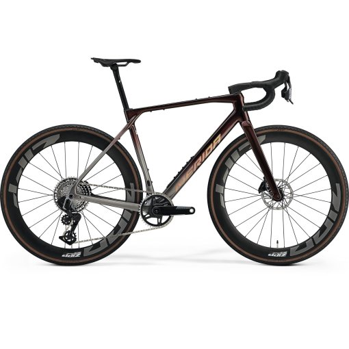 Photo produit de Merida Vélo Gravel Carbone - MISSION 9000 - 2026 - wildberry/gunmetal grey