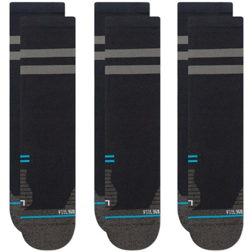 Foto de Stance Calcetines Unisex - Pack de 3 - Franchise Ultralight Crew - negro