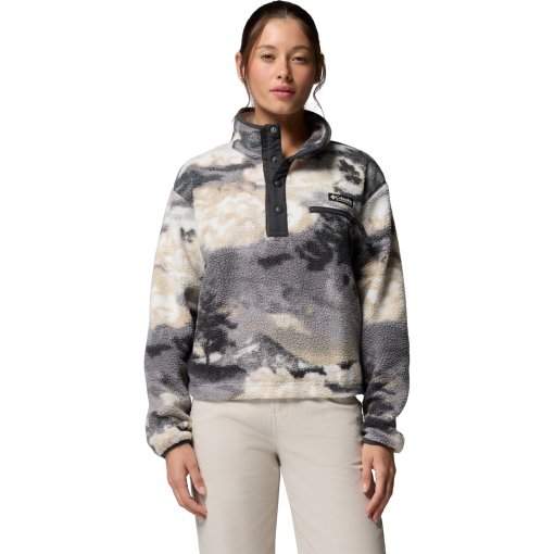 Produktbild von Columbia Helvetia II Printed Half Snap Fleecepullover Damen - Shark/Dreaming