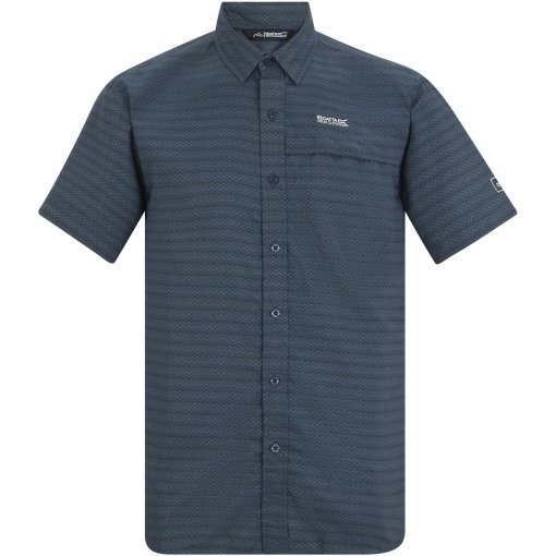 Kuva tuotteesta Regatta Mindano Lyhythihainen Paita Miehet - China Blue/Triangle Print YSJ