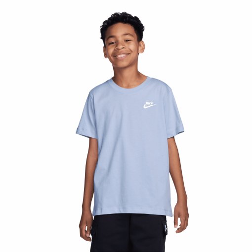 Image of Nike Futura Sportswear Tee Kids - hydrogen blue/white FZ5177-407