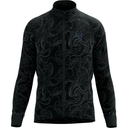 Foto de Compressport Chaqueta Hombre - Hurricane Windproof - black/aurora