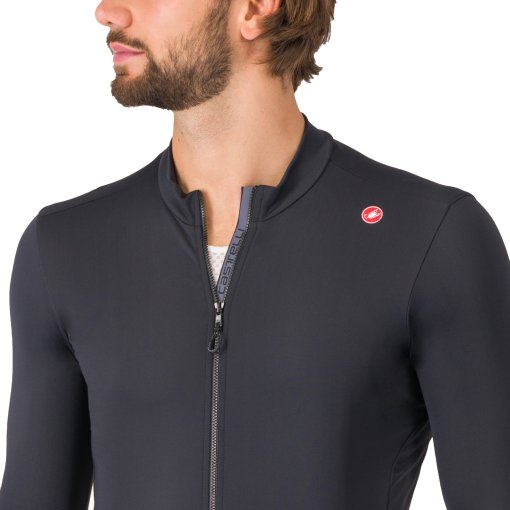 castelli　ESPRESSO THERMAL JERSEYサイズL Castelli Espresso Thermal Jersey Men - light black 085 | BIKE24