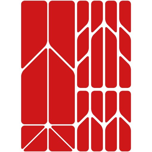 Produktbild von rie:sel design re:flex plus Reflektierende Aufkleber - rot