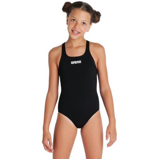 Foto de arena Performance Solid Team Swim Pro Traje de baño Niñas - Negro/Blanco
