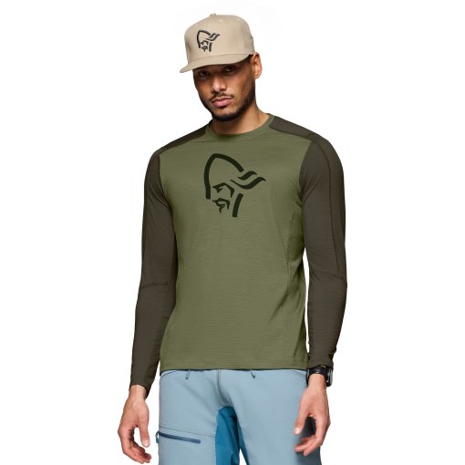 Foto de Norrona Camiseta Interior Manga Larga Hombre - femund pureUll - Loden Green