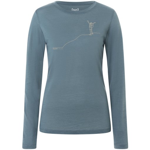 Picture of SUPER.NATURAL Bergglück Longsleeve Women - Stormy Weather/Feather Grey