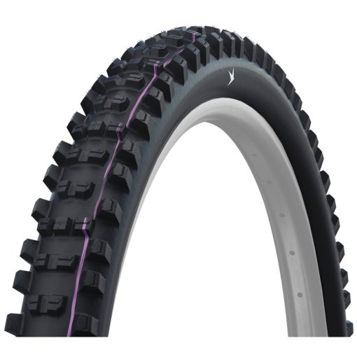 Immagine prodotto da Schwalbe Copertone Pieghevole - Shredda Rear - Evolution | Addix Ultra Soft | Gravity Pro | Radial | ECE-R75 - 27.5x2.50&quot;  | Black