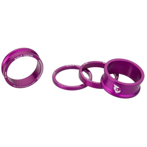 Immagine prodotto da Wolf Tooth Set di distanziali per la serie sterzo - 3/5/10/15 mm