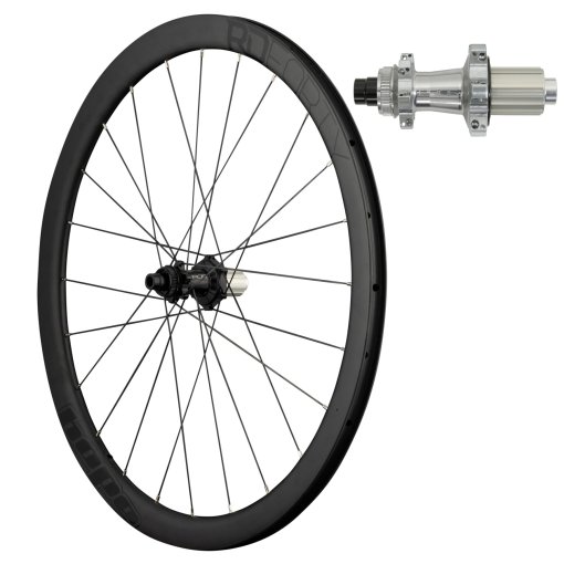 Produktbild von Hope RD40 Pro 5 Straight Pull Hinterrad - 28&quot; | Carbon | Clincher | 24-Loch | Centerlock - 12x142mm - HG | silber