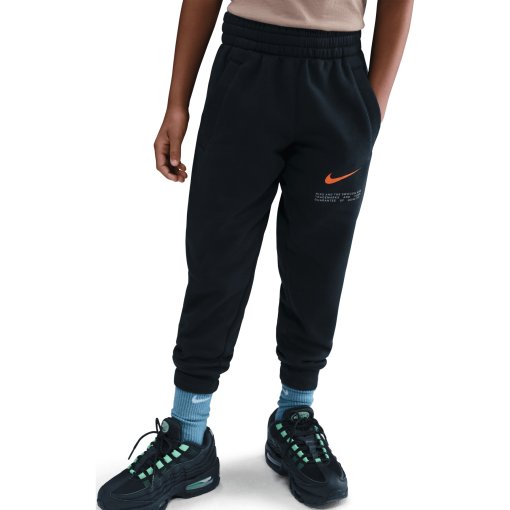 Foto de Nike Pantalones Chándal Niños - Sportswear Club Fleece - black/black/safety orange HV0393-010