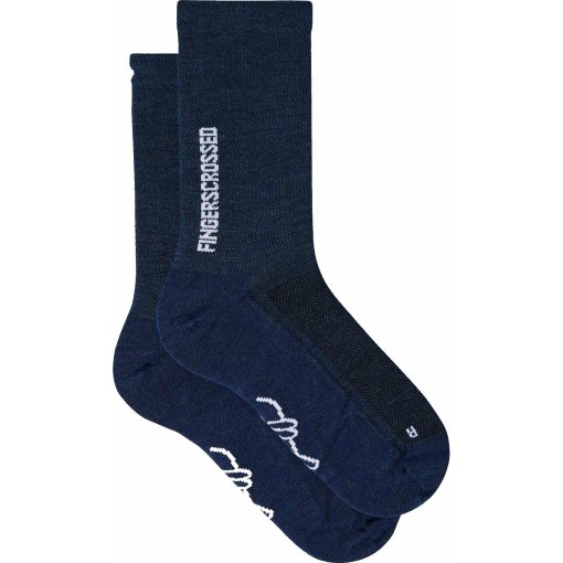 Immagine prodotto da FINGERSCROSSED Calzettoni Ciclismo - Light Merino Silk - Blu