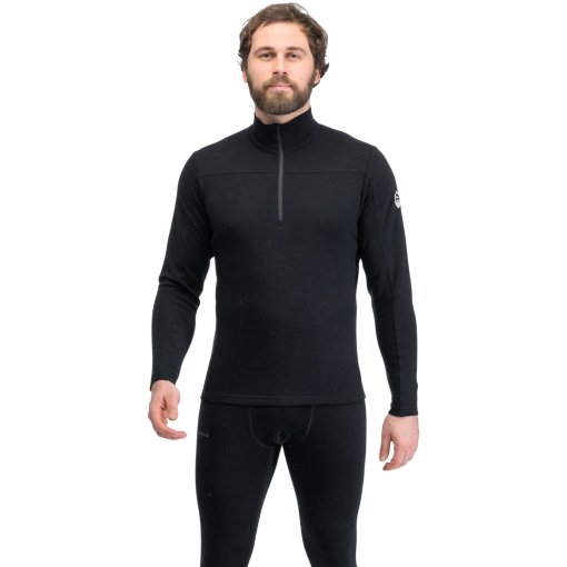 Billede af Bergans Inner:Dual Merino halvlynlås til herrer - black