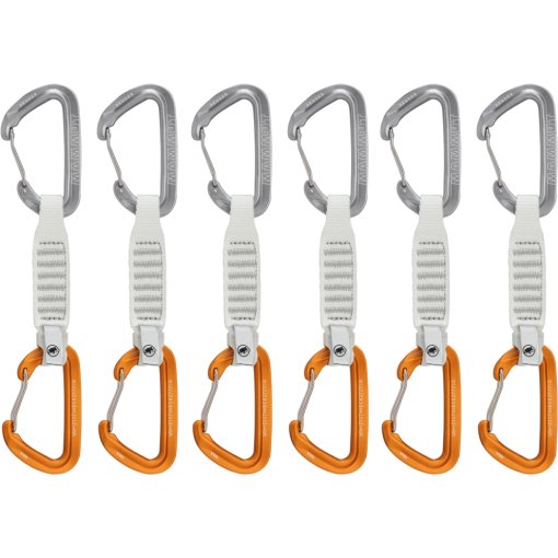 Photo produit de Mammut Dégaines Escalade - Sender Wire 12 cm - Pack de 6 - light grey-gold