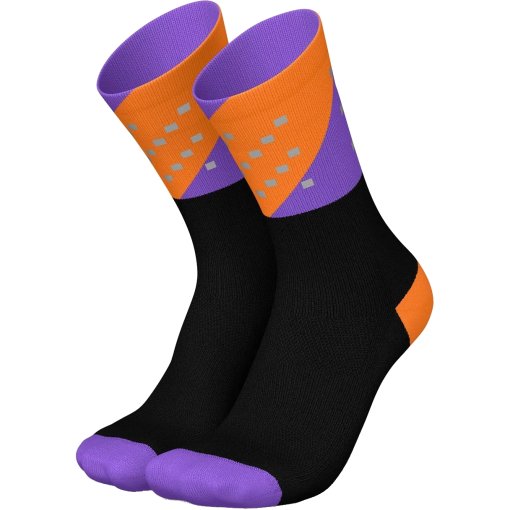 Billede af INCYLENCE High-Viz V4 Sokker - Orange Purple