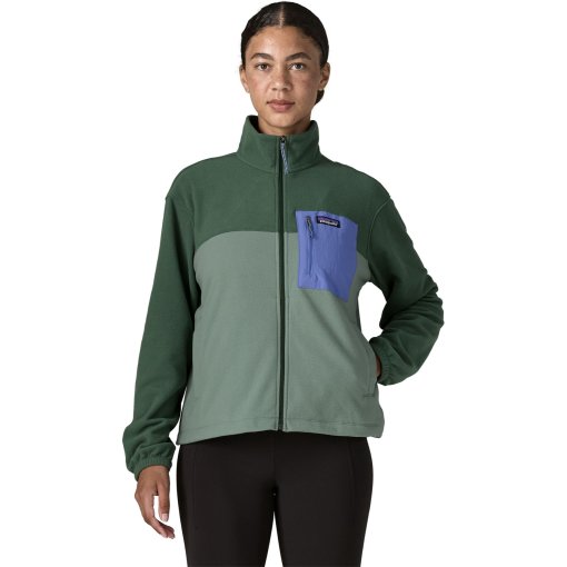 Photo produit de Patagonia Micro D Patch Pocket Veste polaire pour femmes - Cover Green
