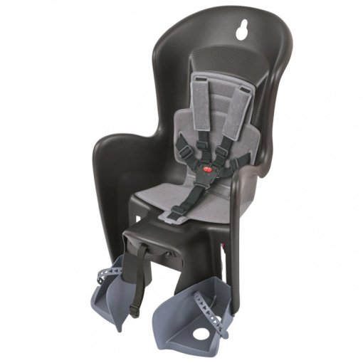 Image de Polisport Siège Enfant Vélo Fixation sur le Porte-Bagages - Bilby Maxi CFS - noir/gris foncé