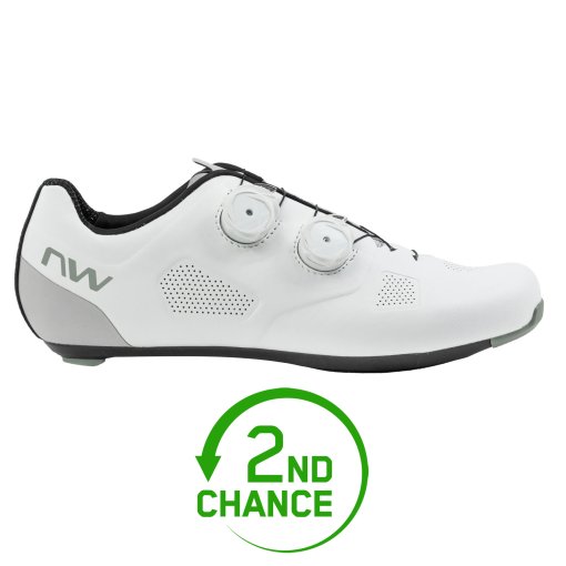 Produktbild von Northwave Revolution Rennradschuhe Herren - weiß/light grey 117 - B-Ware