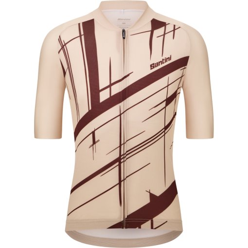 Productfoto van Santini Sketch Korte mouwen shirt heren AS94075CSKETC - cappuccino CP