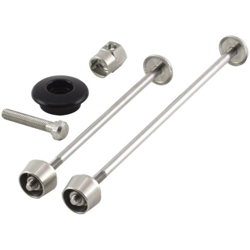 Foto de Pitlock Set 03/GA FW + RW + Ahead Lock - silver / Plug: black