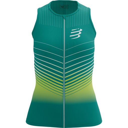 Produktbild von Compressport Tri Postural Aero Tanktop Damen - columbia/evening primerose