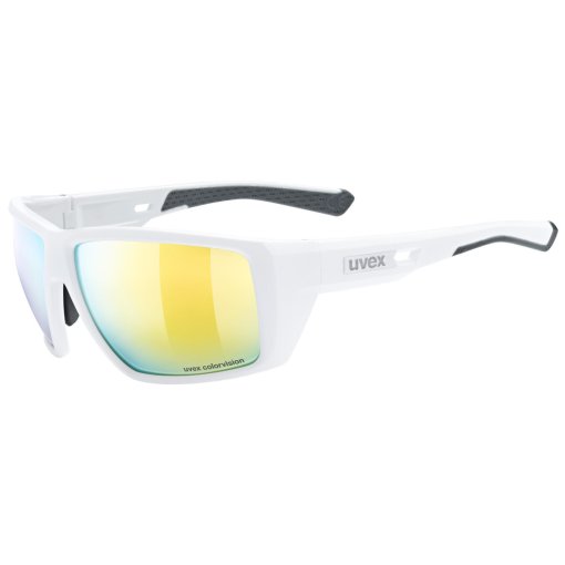 Productfoto van Uvex mtn venture CV Bril - white matt/mirror yellow colorvision