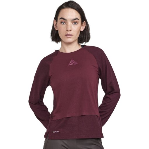 Immagine prodotto da CRAFT Maglietta a Maniche Lunghe Donna - ADV Trail Wool Wind - Punsch-Melange