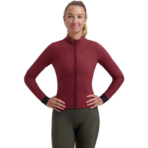 Photo produit de Rogelli Signature Maillot à manches longues pour femmes - Bordeaux
