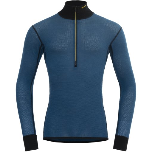 Foto de Devold Camiseta de Manga Larga Hombre - Wool Mesh 190 Zip Neck - 422B Flood/Caviar