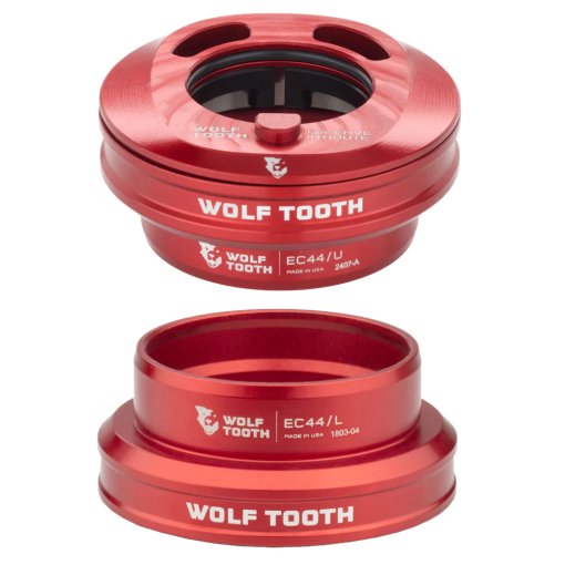 Photo produit de Wolf Tooth Jeu de Direction Premium pour Enve In-Route - EC44/28.6 | EC44/40 - rouge