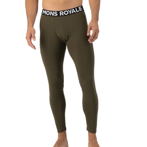 Foto de Mons Royale Calzoncillo Largo Hombre - Cascade Merino - dark olive