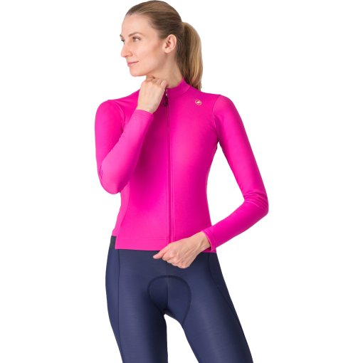 Foto de Castelli Maillot Térmico Mujer - Espresso - violet pink/dark grey 563