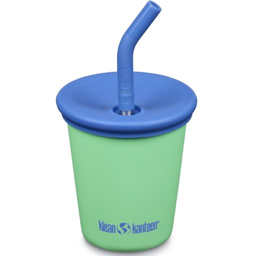 Photo produit de Klean Kanteen Gobelet en acier inoxydable Kid Cup 296 ml avec paille + couvercle - spring bud