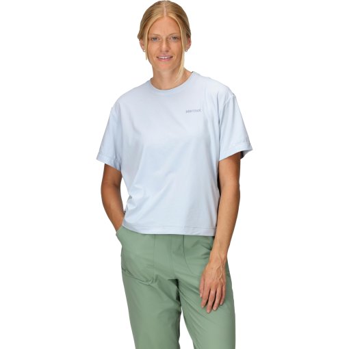 Foto de Marmot Camiseta Mujer - AirExchange SolarShield Crew - vapor