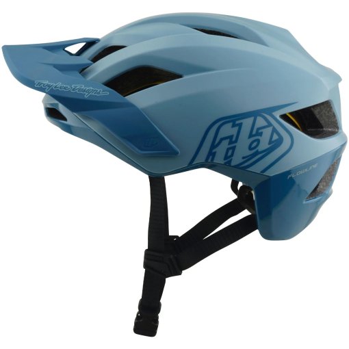 Productfoto van Troy Lee Designs Flowline MIPS Helm - Point Dawn Blue/Sapphire