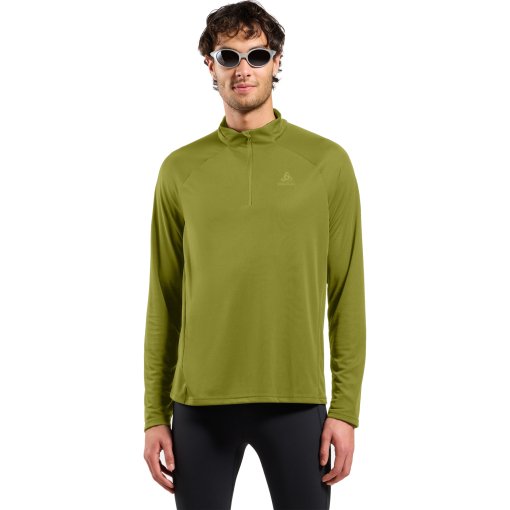 Produktbild von Odlo Essentials Half Zip Lauf-Midlayer Herren - guacamole