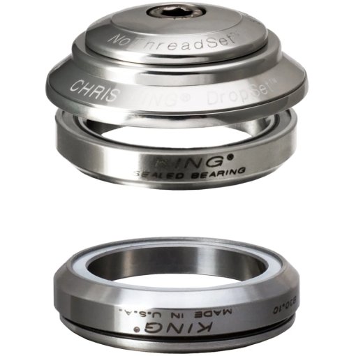 Photo produit de Chris King Jeu de Direction - DropSet 6 - 1 1/8 Pouces - IS41/28.6 | IS41/30 - silver