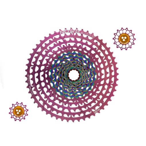 Immagine prodotto da NOW8 Facile Cassette by KCNC - XD 12-speed - 9-52 Teeth - incl. Pulleys - pink