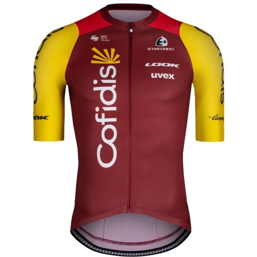 Picture of Etxeondo Training Short Sleeve Jersey Men - Team Cofidis - Red